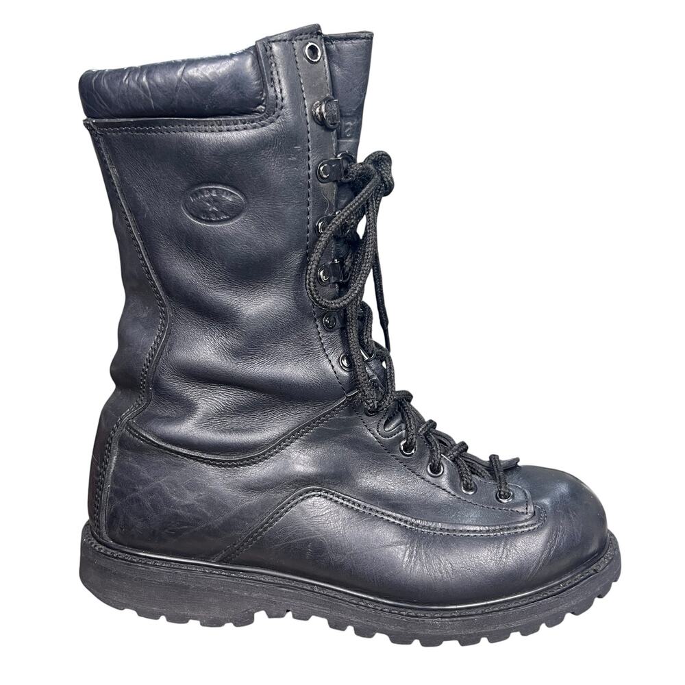Vintage Matterhorn 1949 Black Insulated GoreTex Combat Field Boots Size 9 R